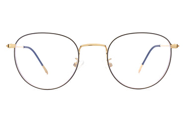 Women Calypso Eyeglasses: Kathy- Gold - SpecSMART Eye Clinic (Front View)